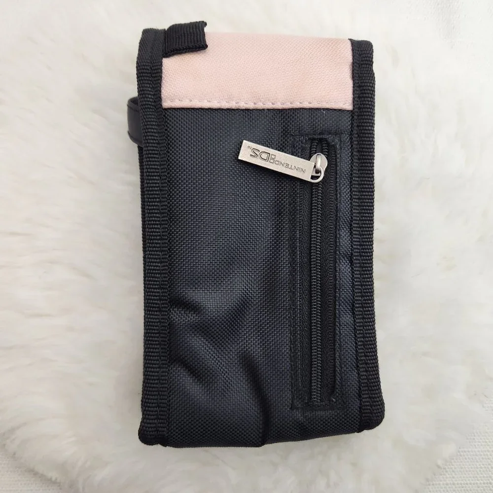 Nintendo DS Carrying Travel case ( Black & Pink)